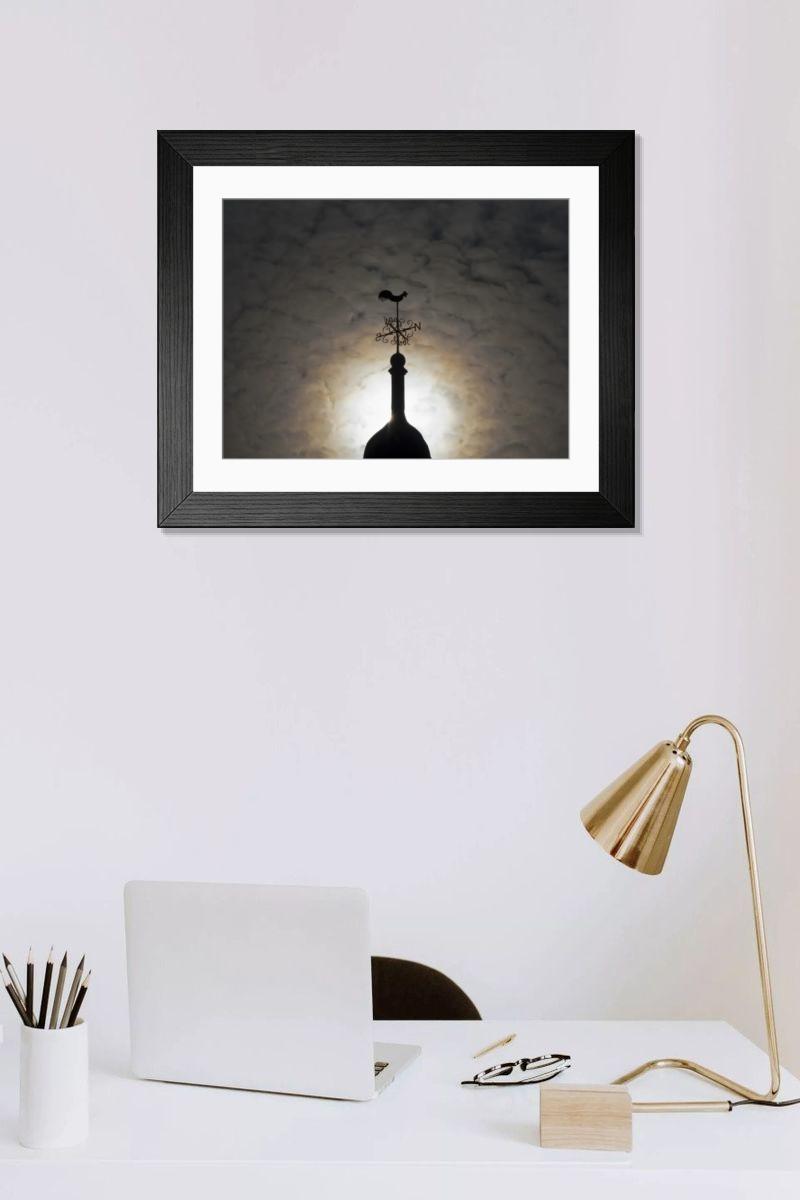 Shown hanging in a room: Modern 14"x12" (36x31cm)