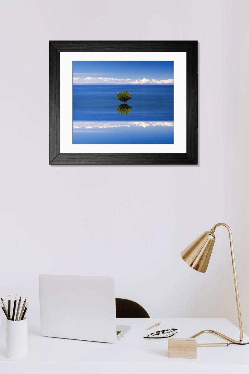 Shown hanging in a room: Modern 14"x12" (36x31cm)