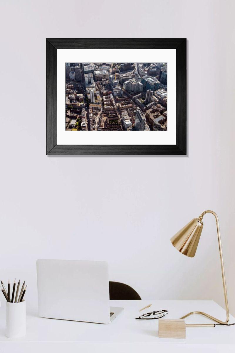 Shown hanging in a room: Modern 14"x12" (36x31cm)