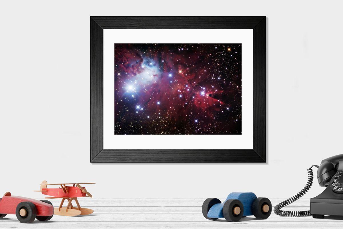Shown hanging in a room: Modern 14"x12" (36x31cm)