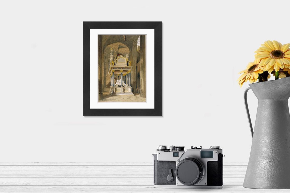 Westminster Abbey Print of Queen Elizabeth I's Tomb. Art Prints