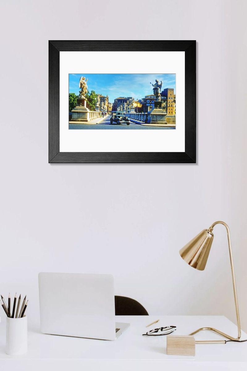 Shown hanging in a room: Modern 14"x12" (36x31cm)