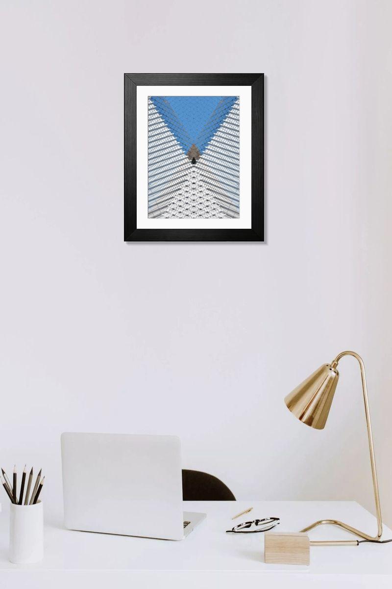 Shown hanging in a room: Modern 14"x12" (36x31cm)