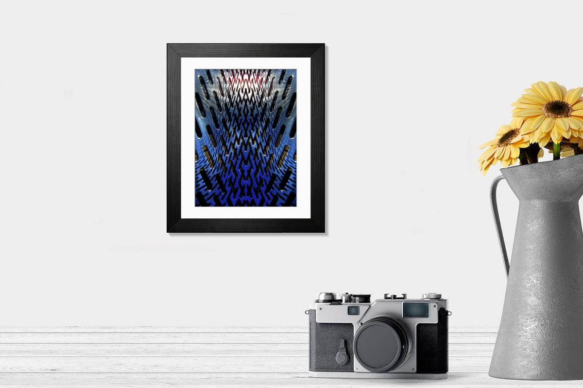 Shown hanging in a room: Modern 14"x12" (36x31cm)