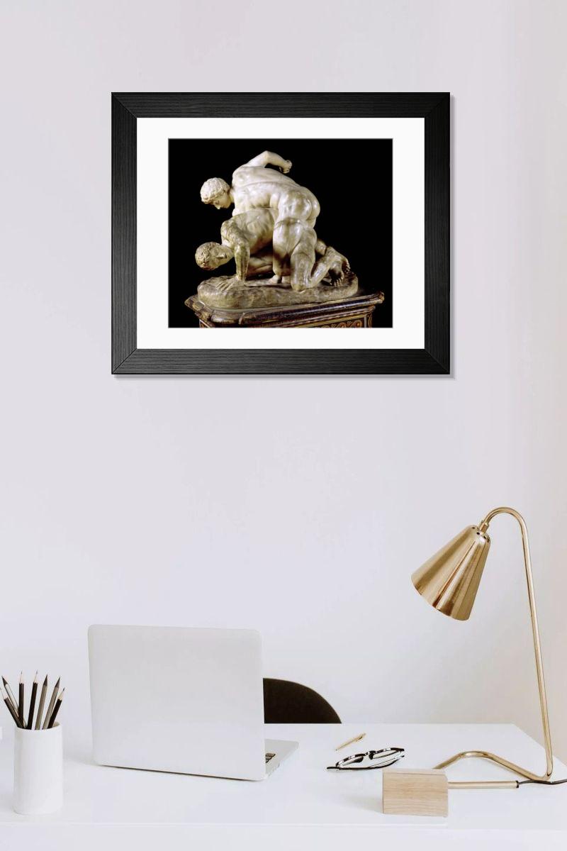 Shown hanging in a room: Modern 14"x12" (36x31cm)
