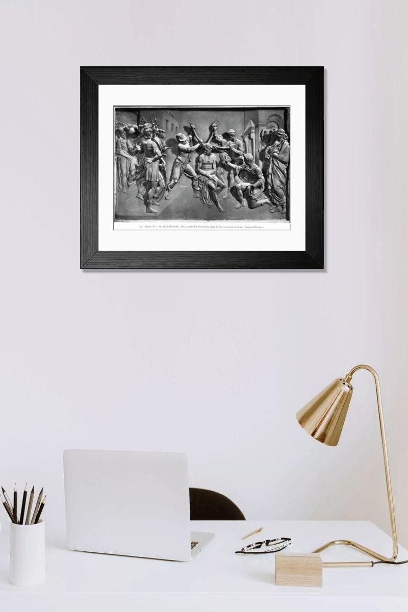 Shown hanging in a room: Modern 14"x12" (36x31cm)