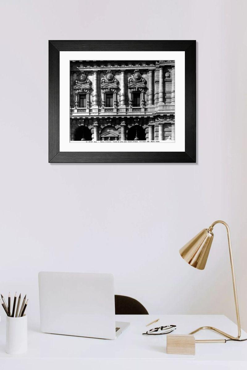 Shown hanging in a room: Modern 14"x12" (36x31cm)