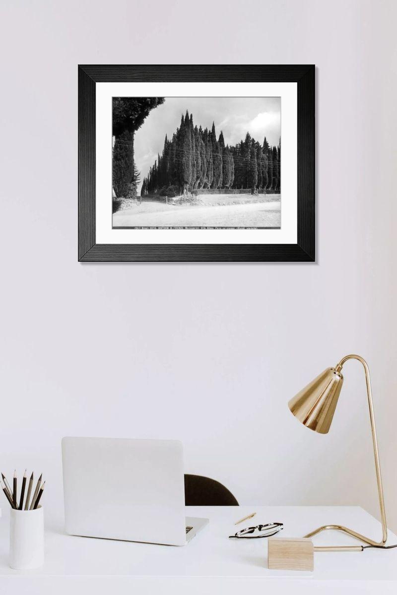 Shown hanging in a room: Modern 14"x12" (36x31cm)