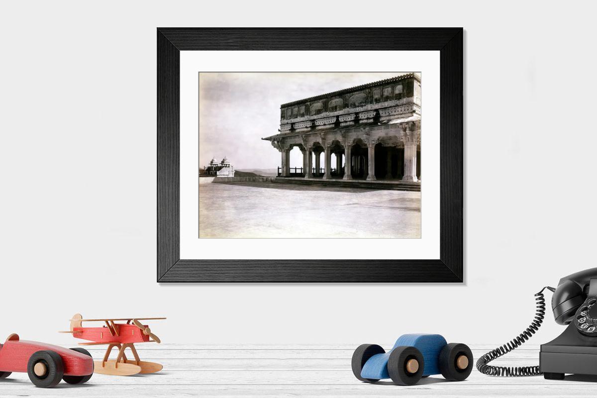 Shown hanging in a room: Modern 14"x12" (36x31cm)