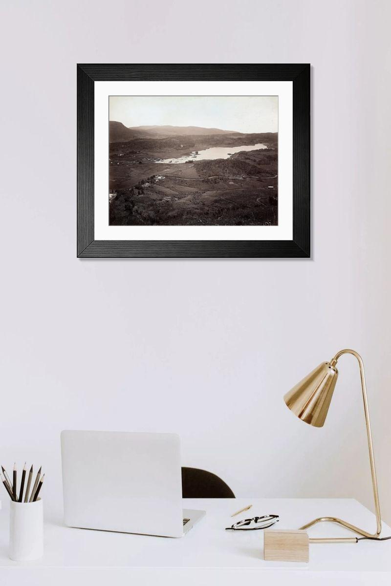 Shown hanging in a room: Modern 14"x12" (36x31cm)