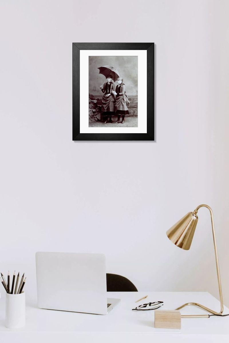 Shown hanging in a room: Modern 14"x12" (36x31cm)