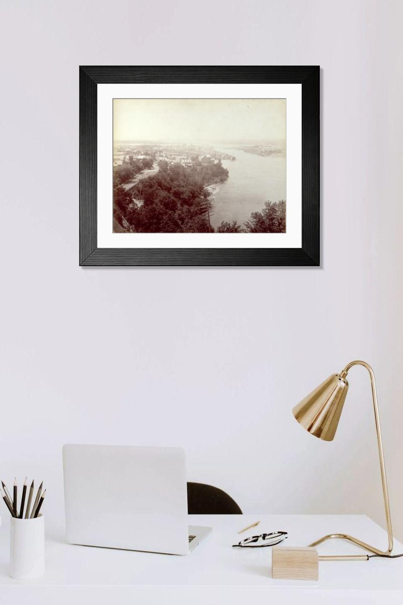 Shown hanging in a room: Modern 14"x12" (36x31cm)