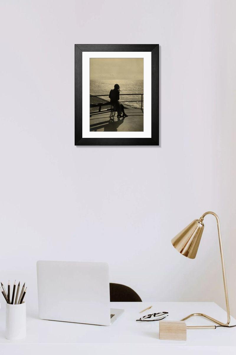 Shown hanging in a room: Modern 14"x12" (36x31cm)
