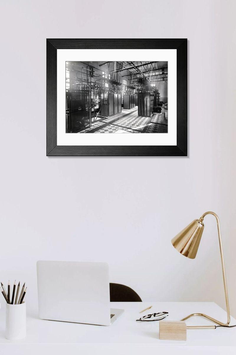 Shown hanging in a room: Modern 14"x12" (36x31cm)