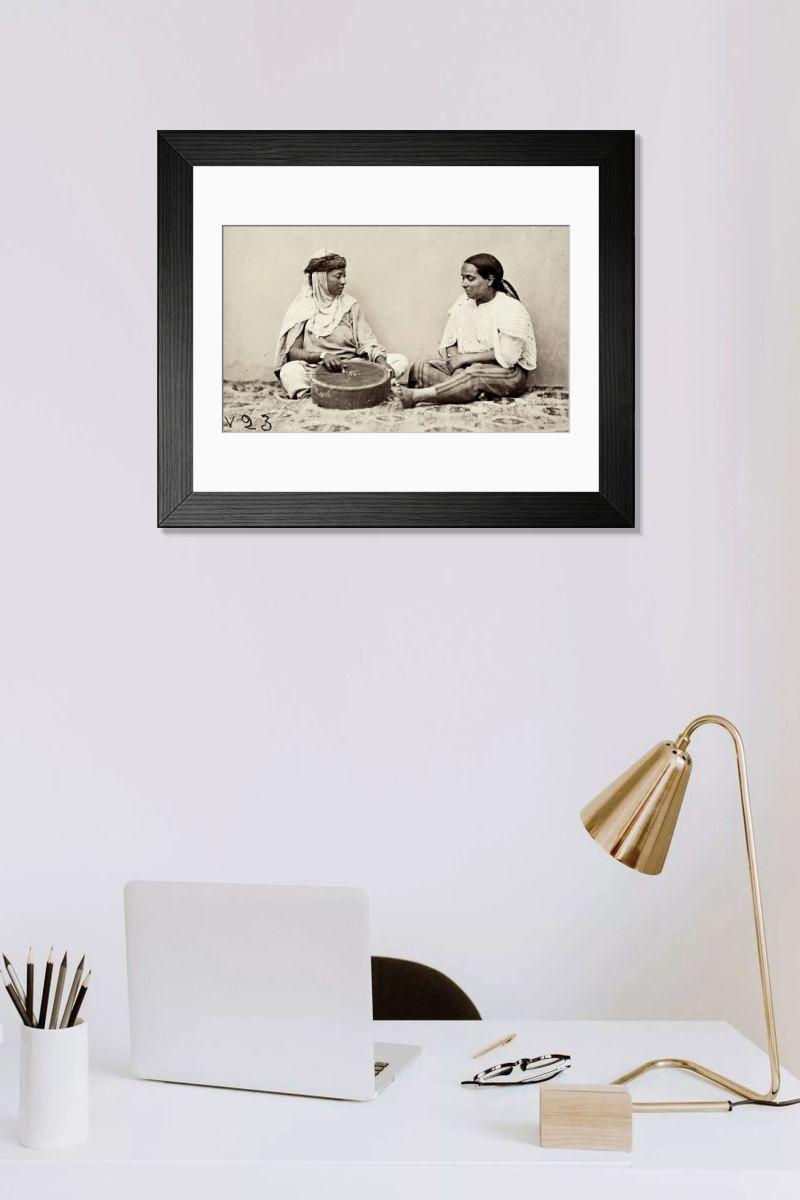 Shown hanging in a room: Modern 14"x12" (36x31cm)