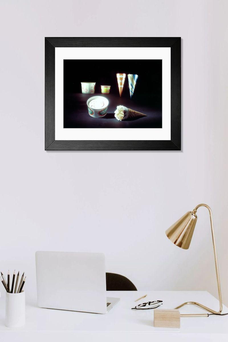 Shown hanging in a room: Modern 14"x12" (36x31cm)