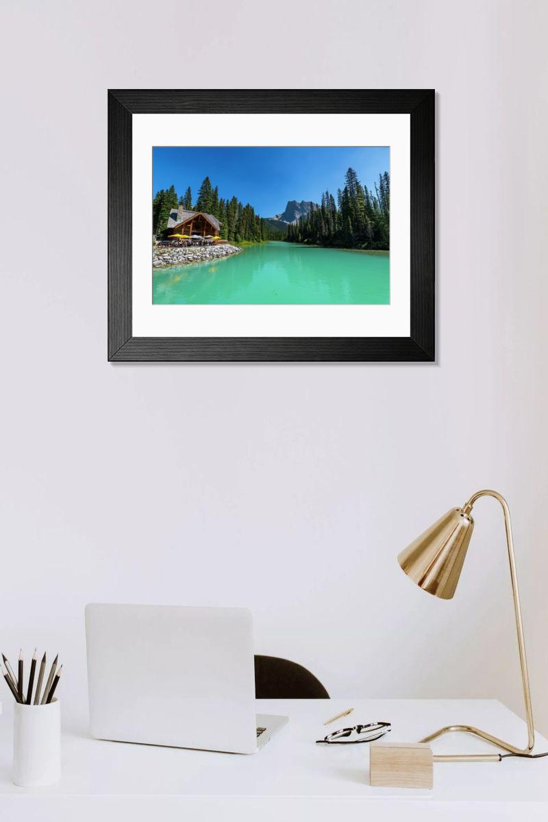 Shown hanging in a room: Modern 14"x12" (36x31cm)