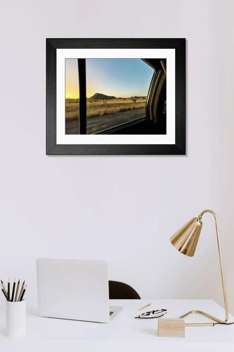 Shown hanging in a room: Modern 14"x12" (36x31cm)