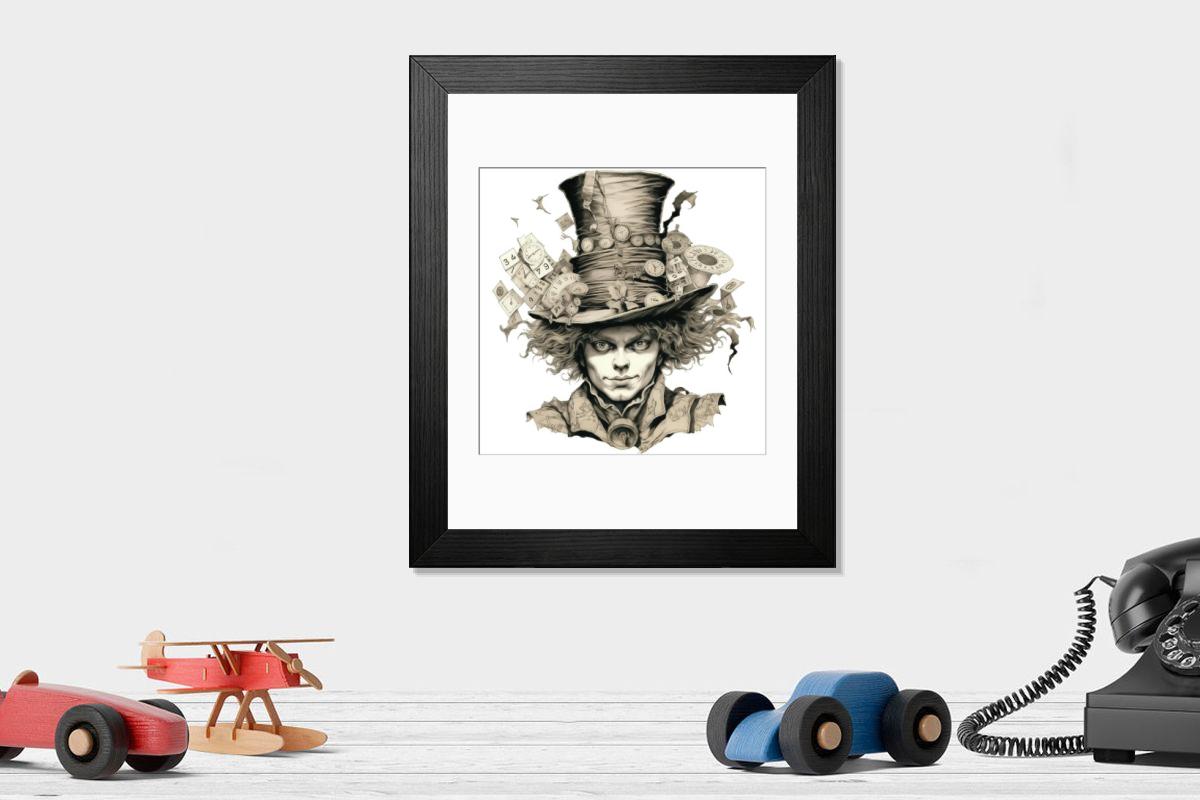 Shown hanging in a room: Modern 14"x12" (36x31cm)