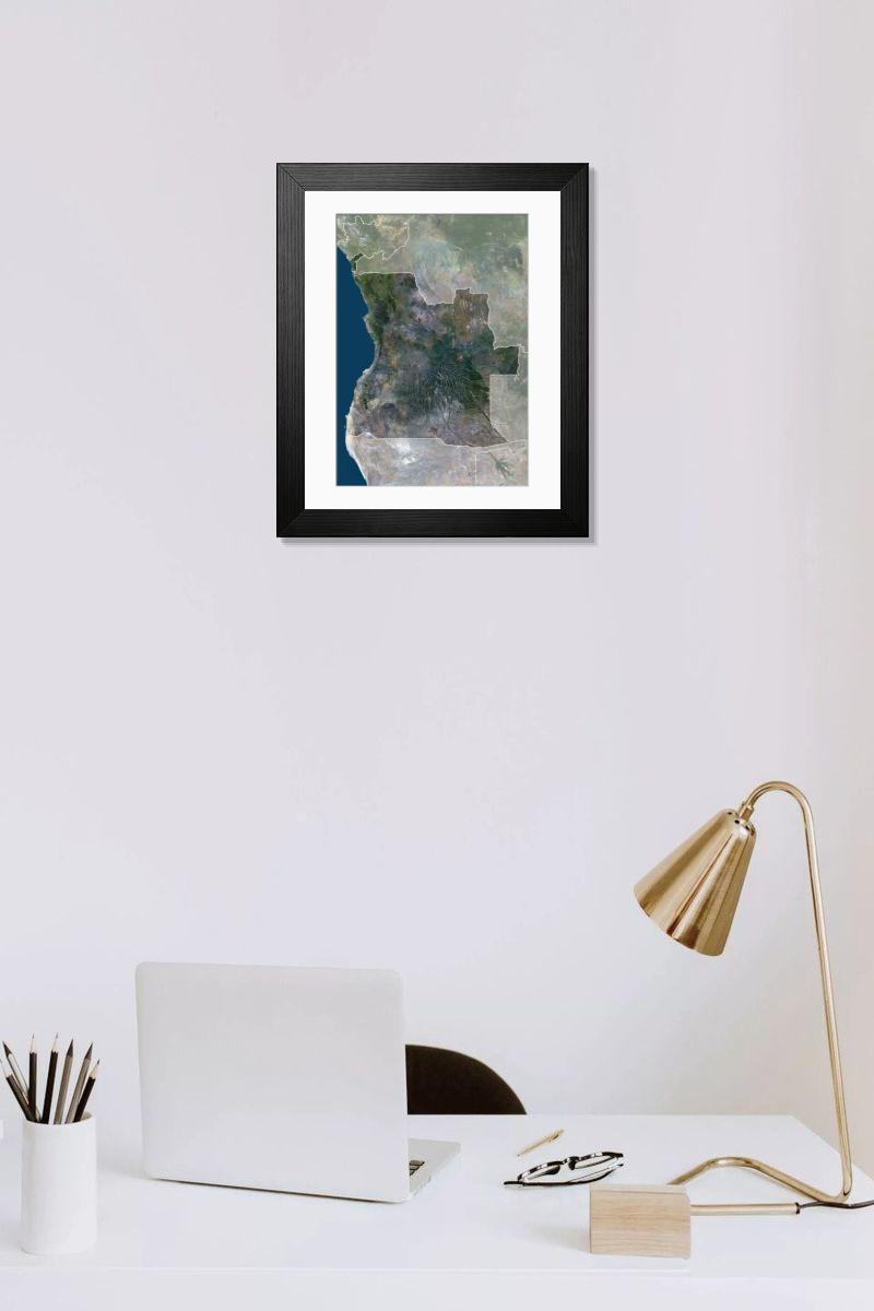 Shown hanging in a room: Modern 14"x12" (36x31cm)