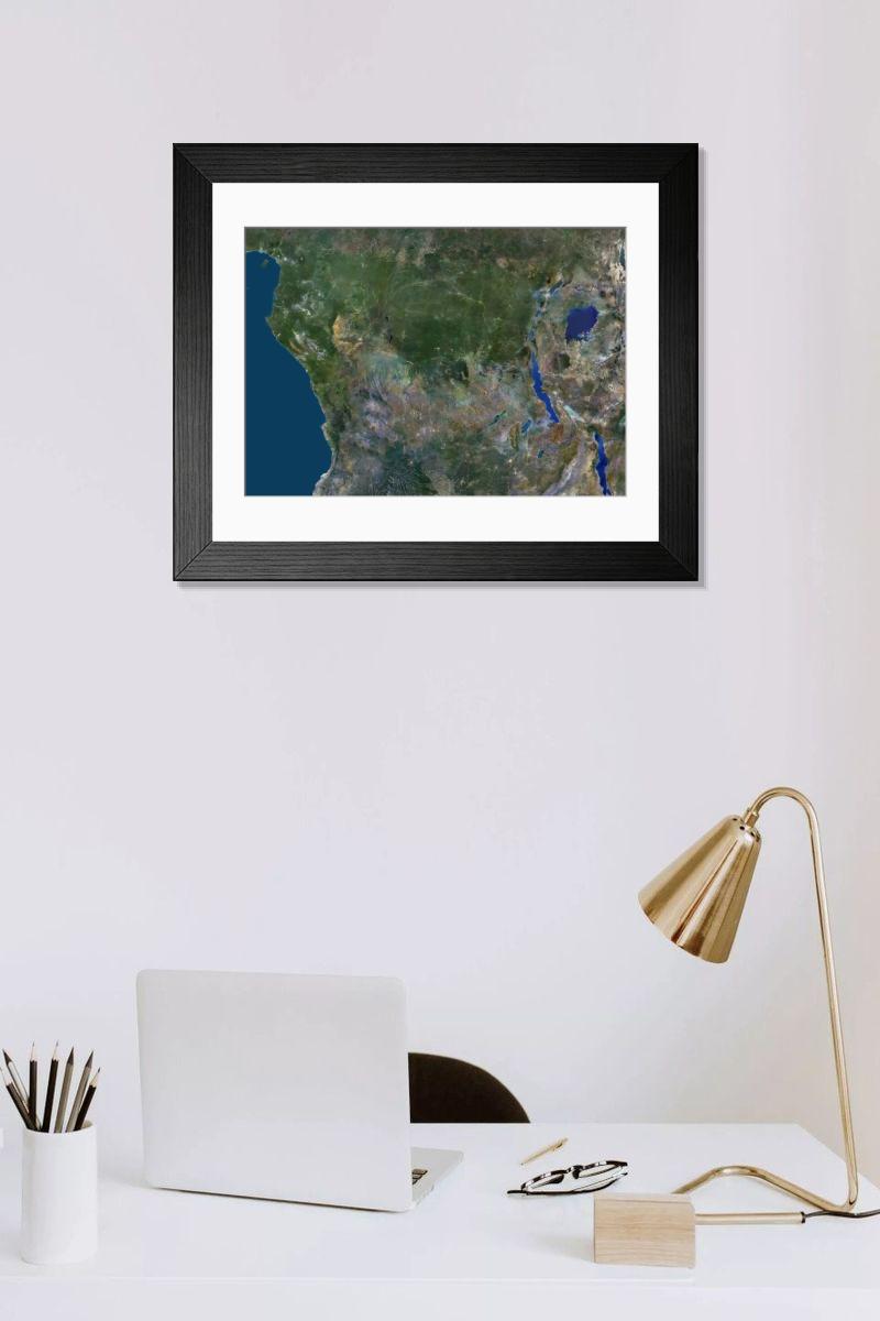 Shown hanging in a room: Modern 14"x12" (36x31cm)