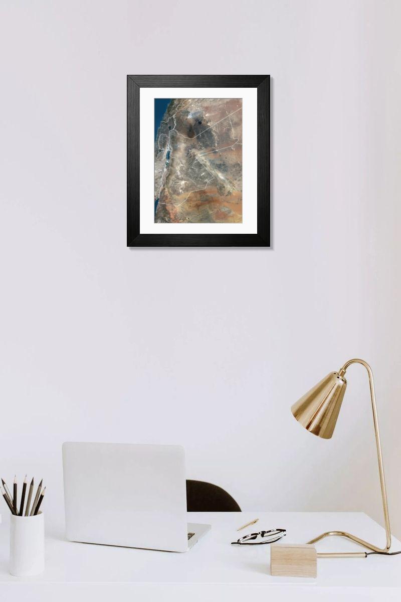 Shown hanging in a room: Modern 14"x12" (36x31cm)