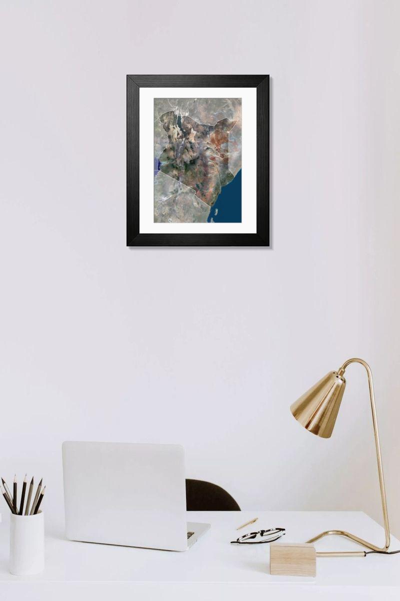 Shown hanging in a room: Modern 14"x12" (36x31cm)