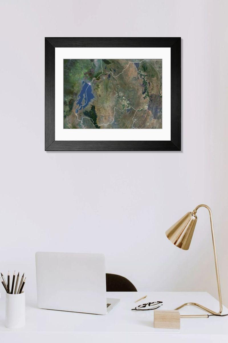 Shown hanging in a room: Modern 14"x12" (36x31cm)