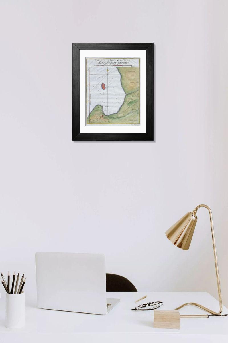 Shown hanging in a room: Modern 14"x12" (36x31cm)
