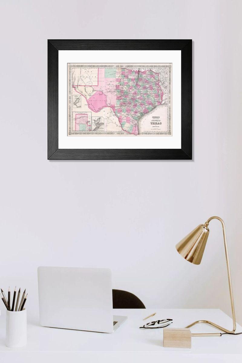 Shown hanging in a room: Modern 14"x12" (36x31cm)