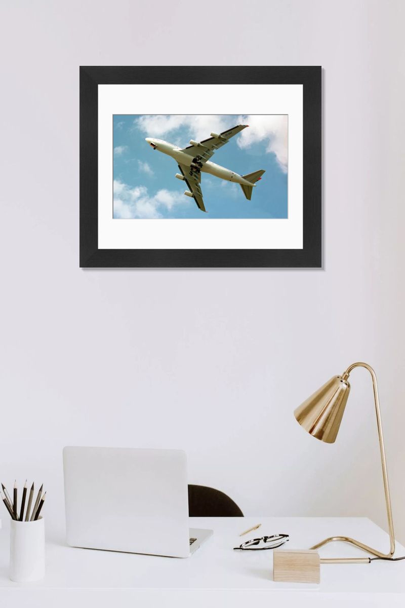 Boeing 747-444 ZS-SAZ Print at Farnborough Air Show, 2004. Art