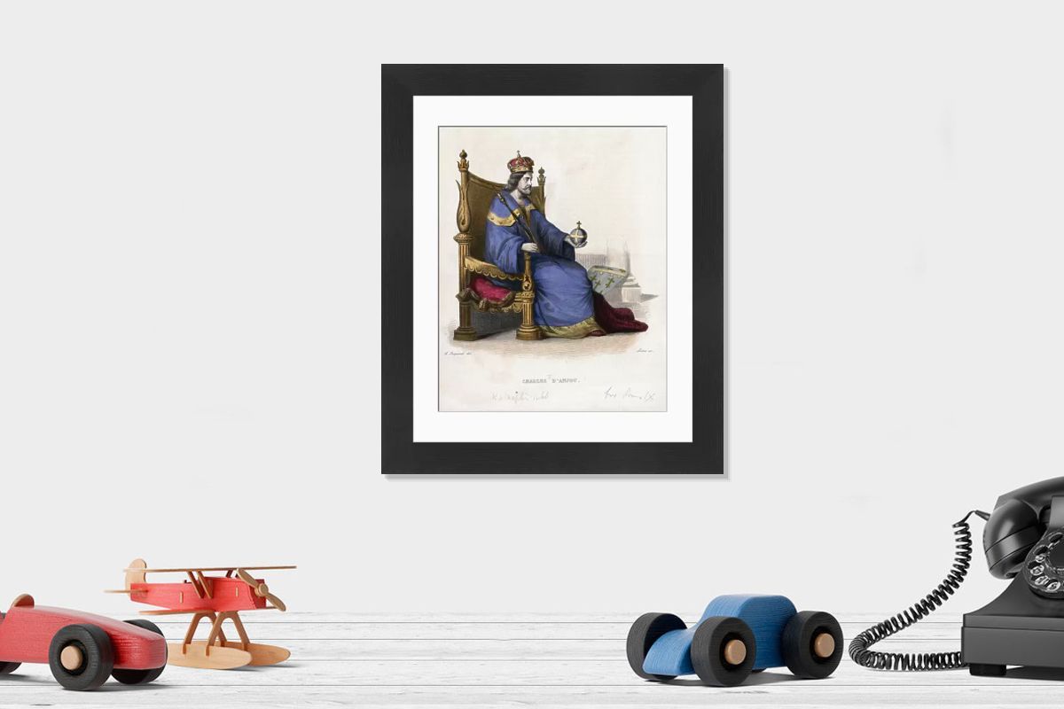 Charles I D'Anjou, King of Naples and Sicily Print. Art Prints