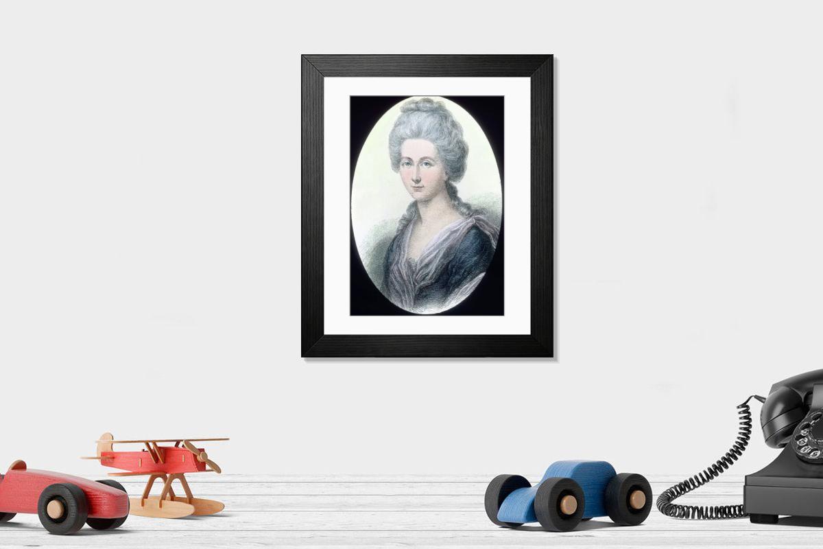 Shown hanging in a room: Cornice moderna 14"x12" (36x31cm)