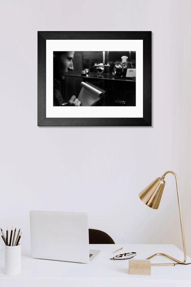 Shown hanging in a room: Modern 14"x12" (36x31cm)