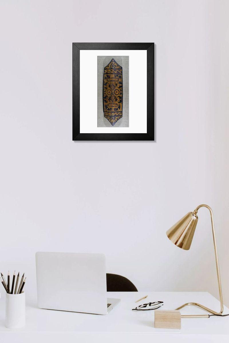 Shown hanging in a room: Modern 14"x12" (36x31cm)