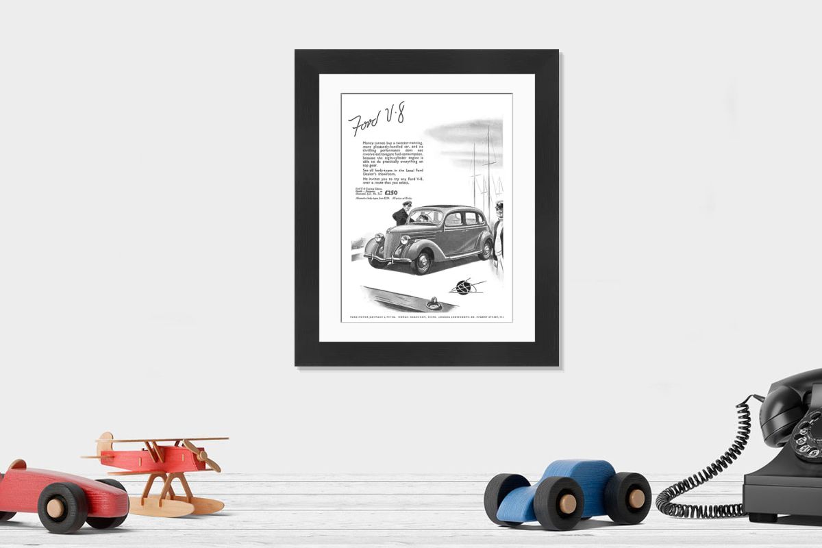 1936 Ford V-8 Print - Ford Motor Company Ltd. Art Prints, Posters