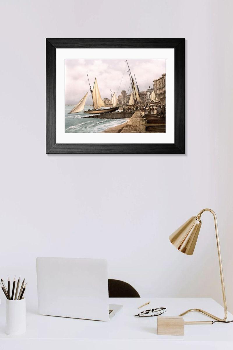 Shown hanging in a room: Modern 14"x12" (36x31cm)