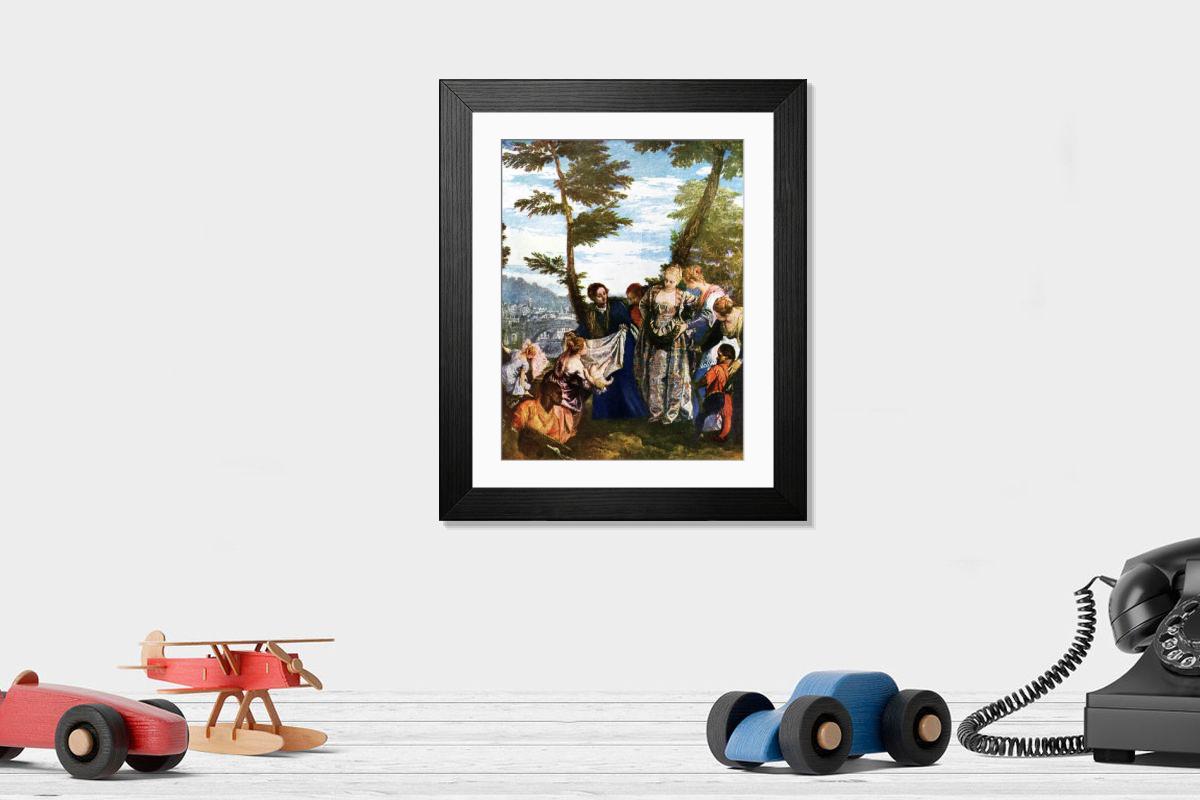 Shown hanging in a room: Modern 14"x12" (36x31cm)