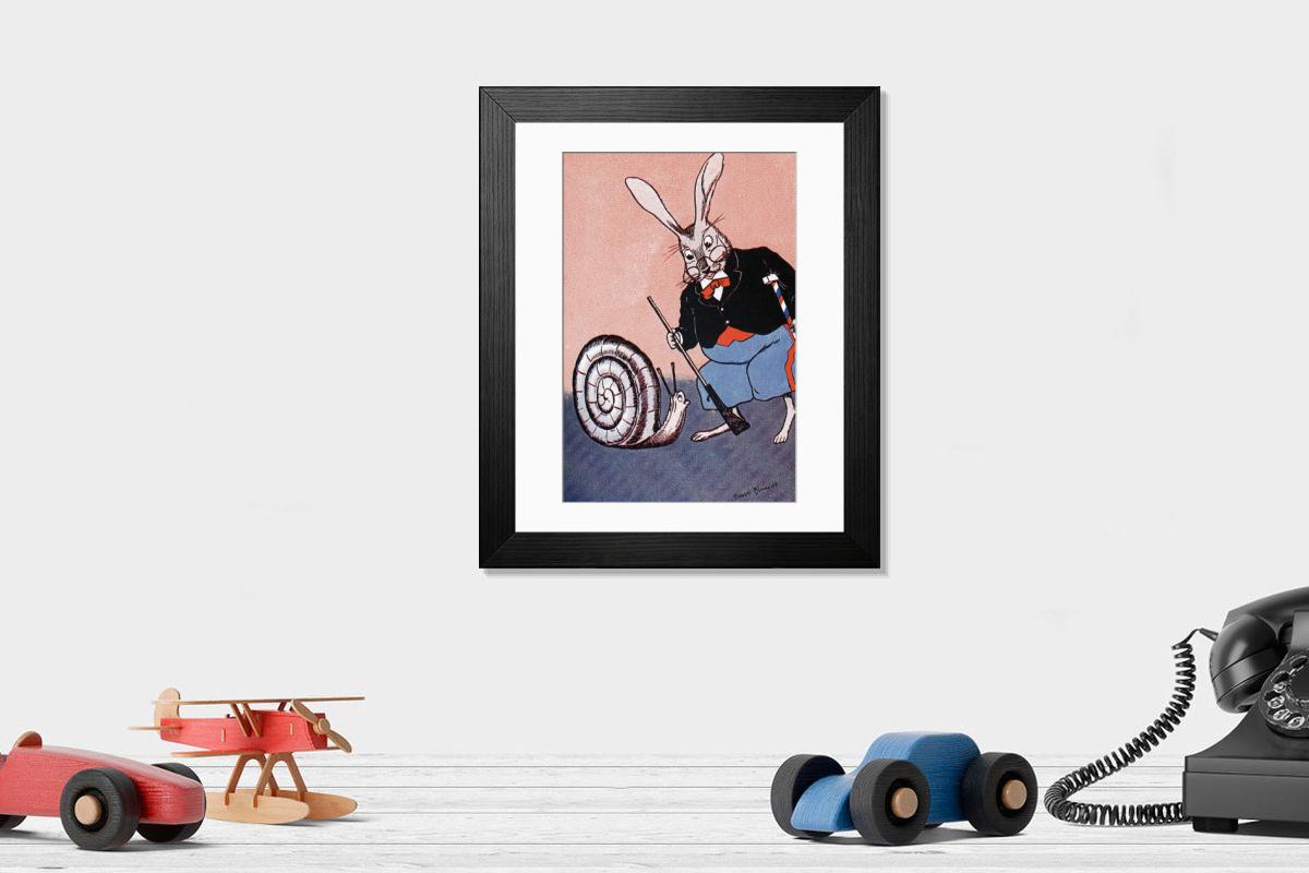 Shown hanging in a room: Modern 14"x12" (36x31cm)
