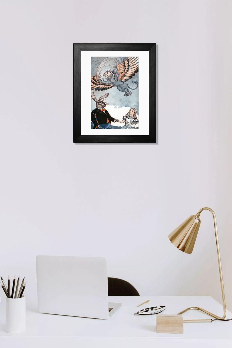 Shown hanging in a room: Modern 14"x12" (36x31cm)
