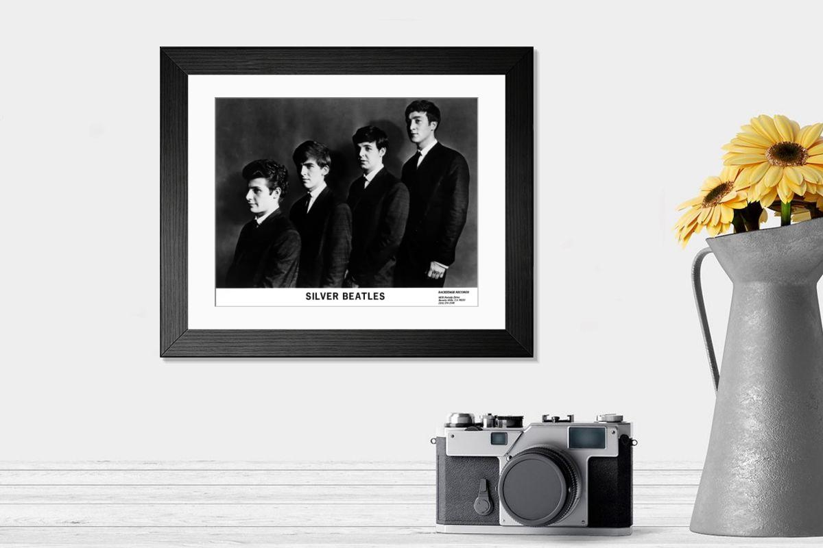 The Beatles with Pete Best Print - A 1962 photograph of the Silver