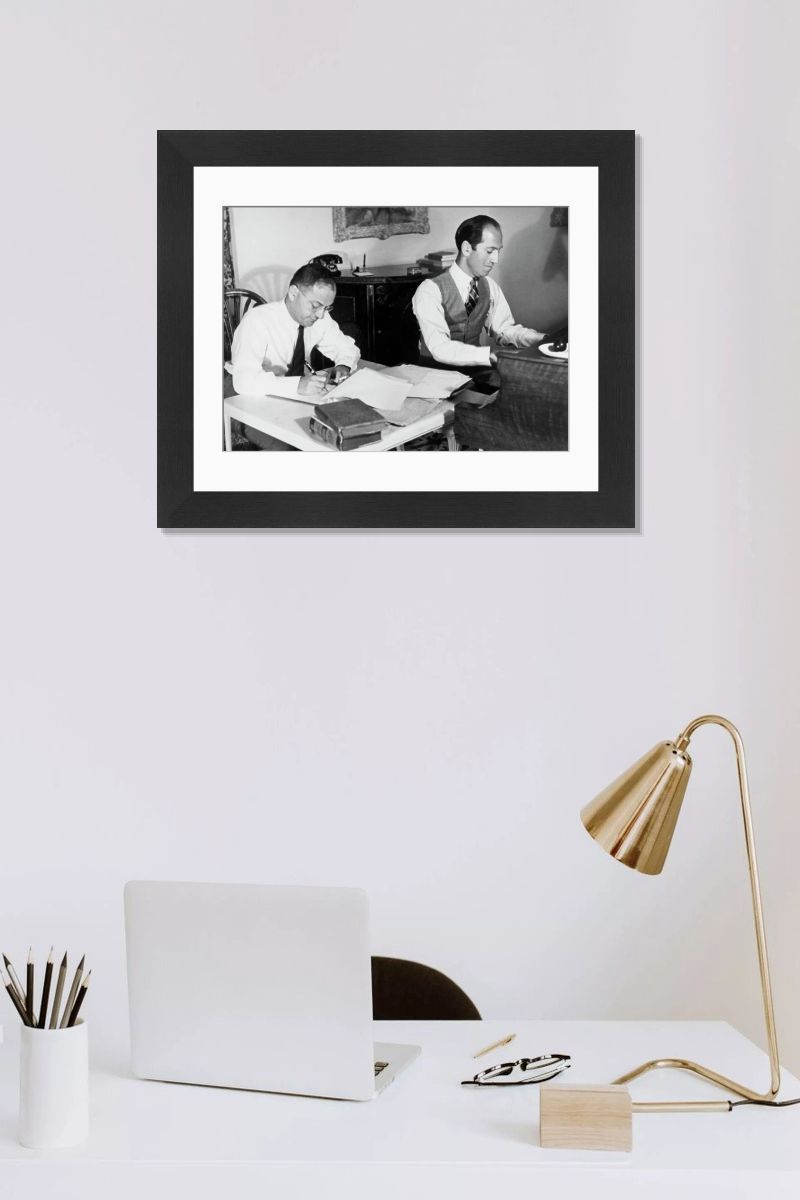 George Gershwin and Brother Ira Print circa 1935. Art Prints