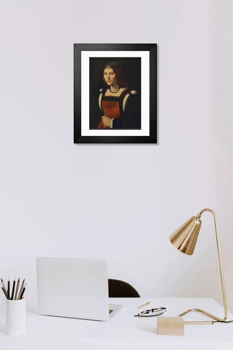 Shown hanging in a room: Modern 14"x12" (36x31cm)