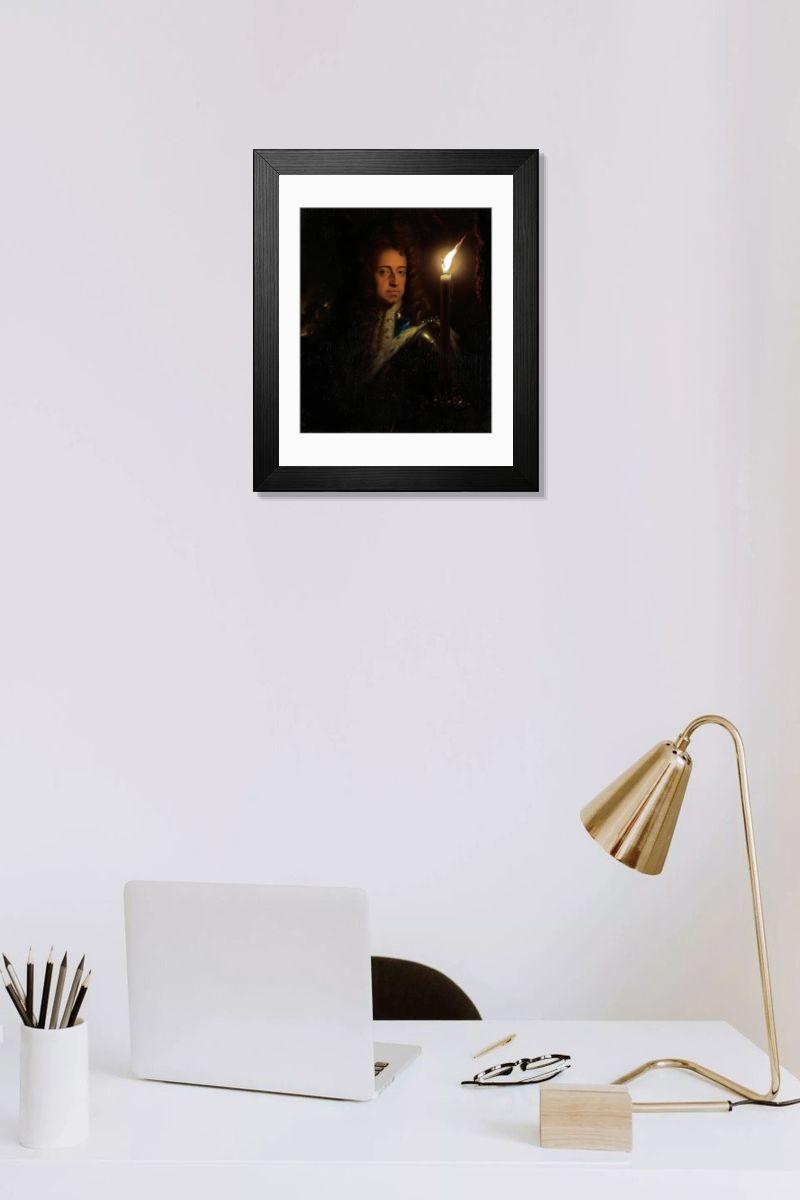 Shown hanging in a room: Modern 14"x12" (36x31cm)