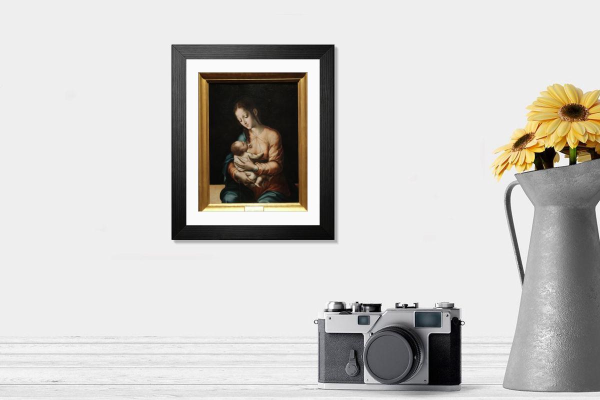 Shown hanging in a room: Modern 14"x12" (36x31cm)