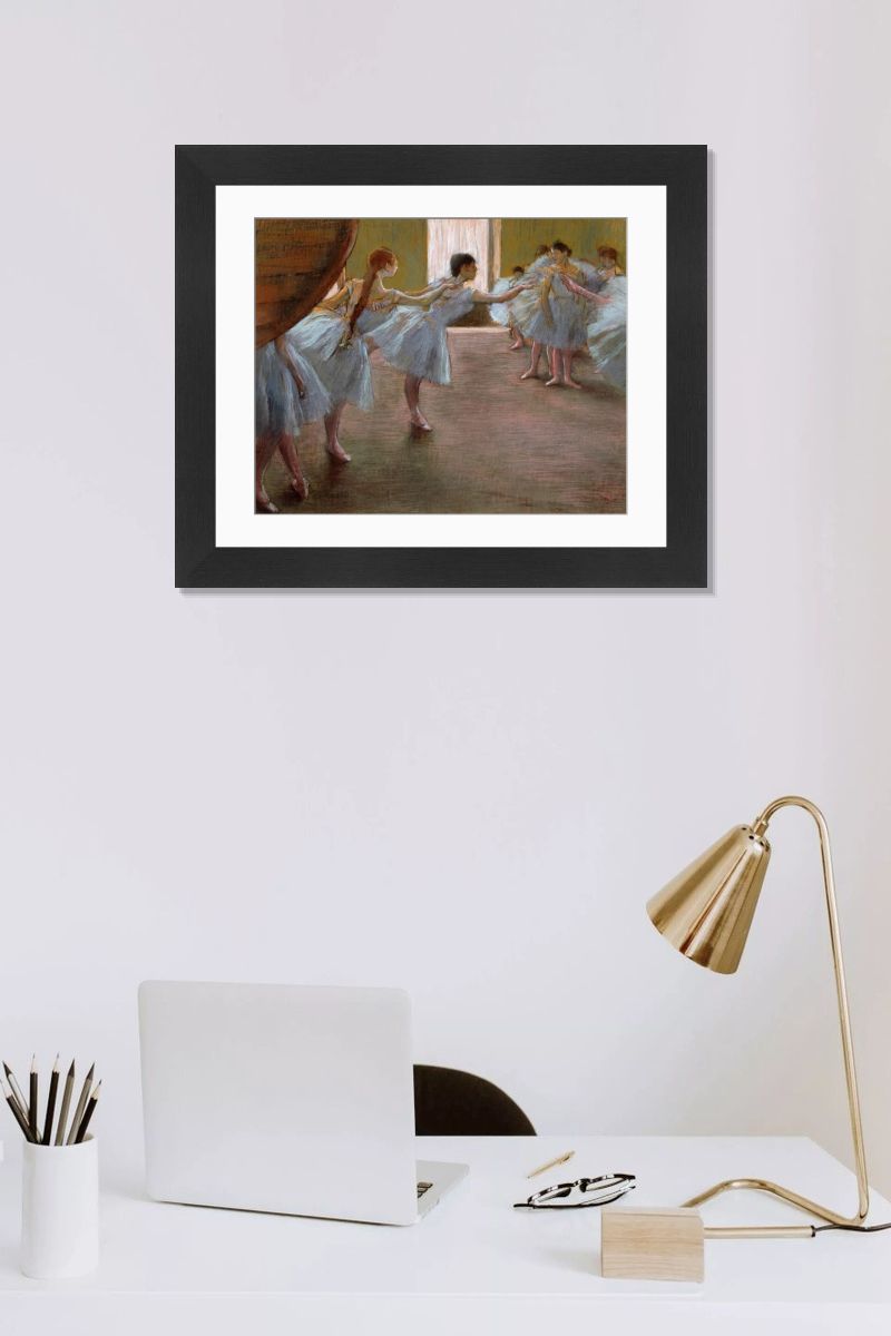 Degas Ballet Rehearsal Print, 1885-1890. Art Prints, Posters