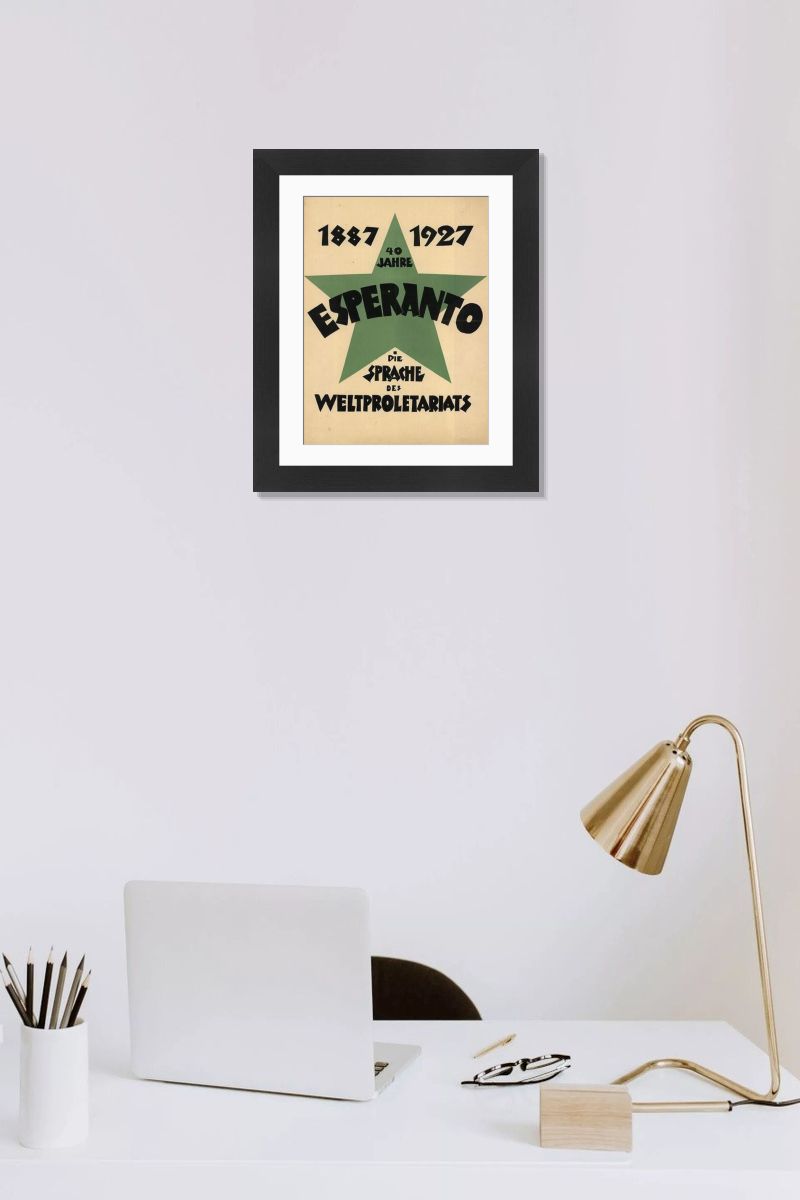 Vintage Print: Esperanto as the Language of World's Proletariat