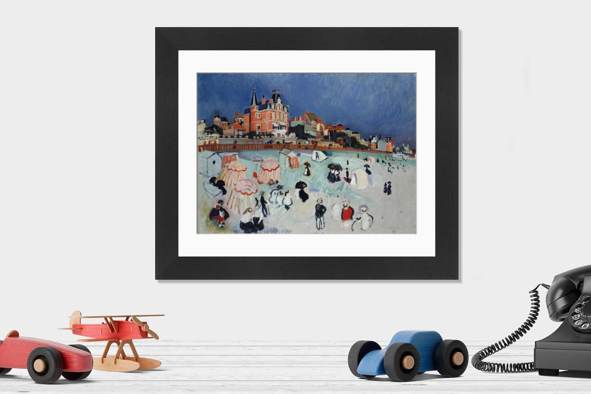 The Beach at Sainte-Adresse Print, 1906 by Raoul Dufy. Art Prints
