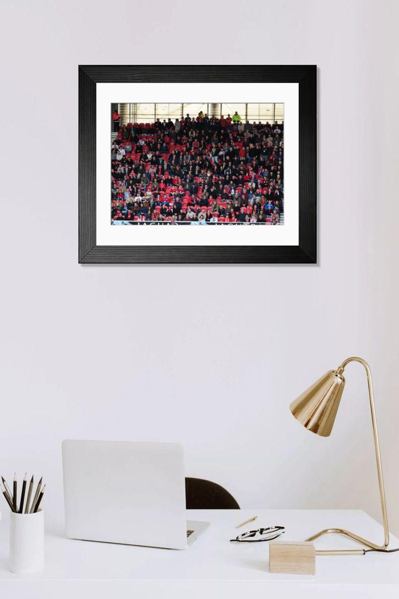 Shown hanging in a room: Modern 14"x12" (36x31cm)