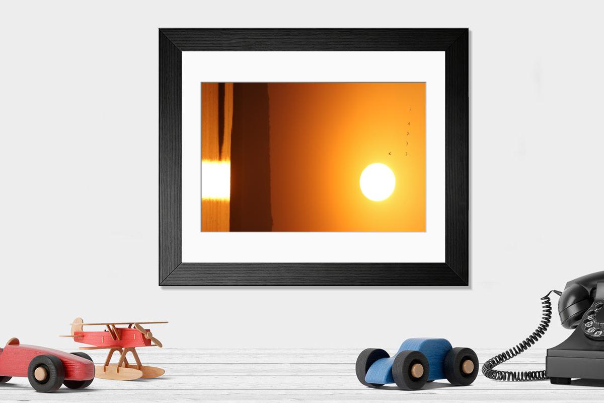 Shown hanging in a room: Modern 14"x12" (36x31cm)
